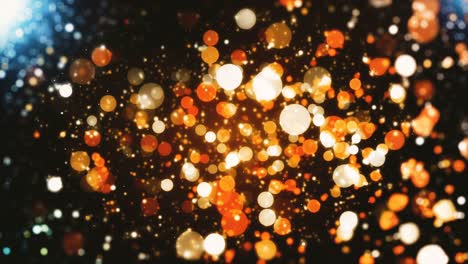 seamless festive background with blurred bokeh particles
