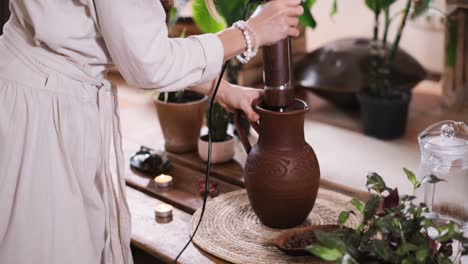 cacao ceremony, heart opening ritual in atmospheric place