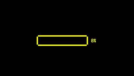 animation colorful loading bar on black background.