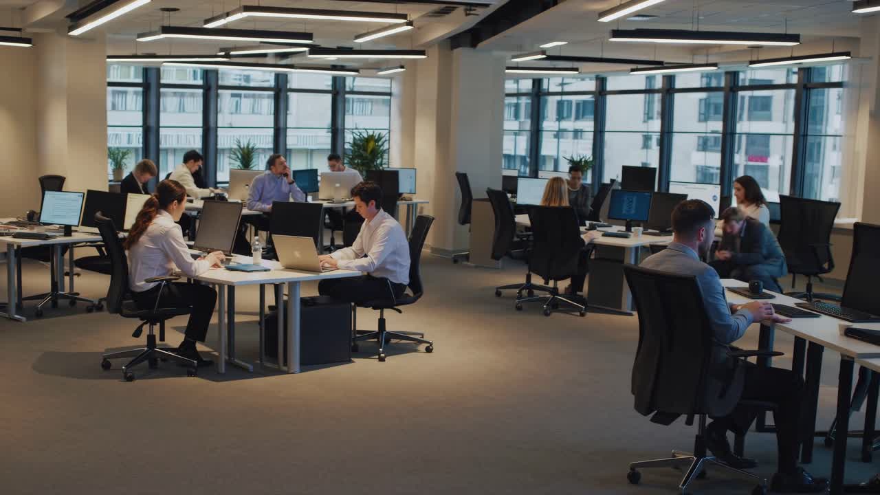 Business Presentation in a Modern Office