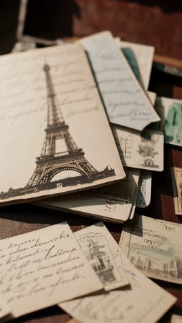 vintage postcards and letters from paris