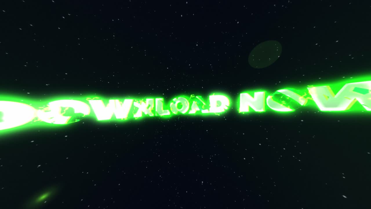 Energetic Green and Silver Download Now Text Reveal