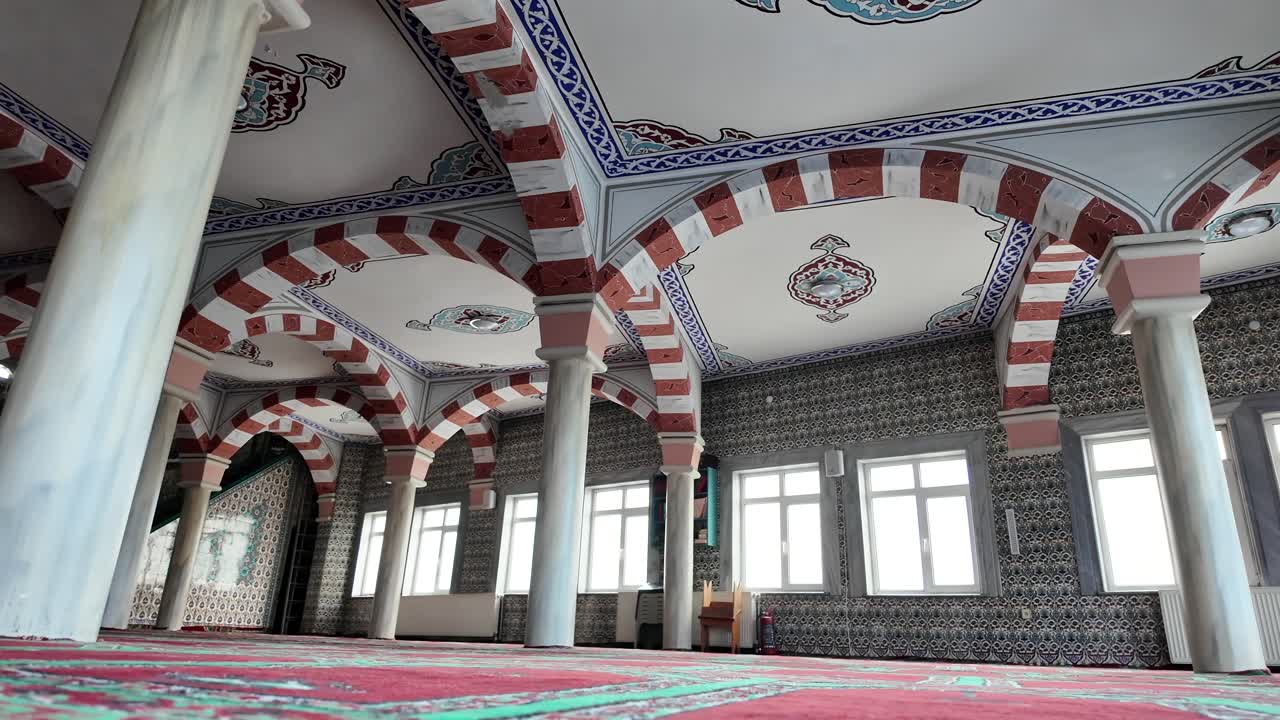Ornate Interior of a Mosque