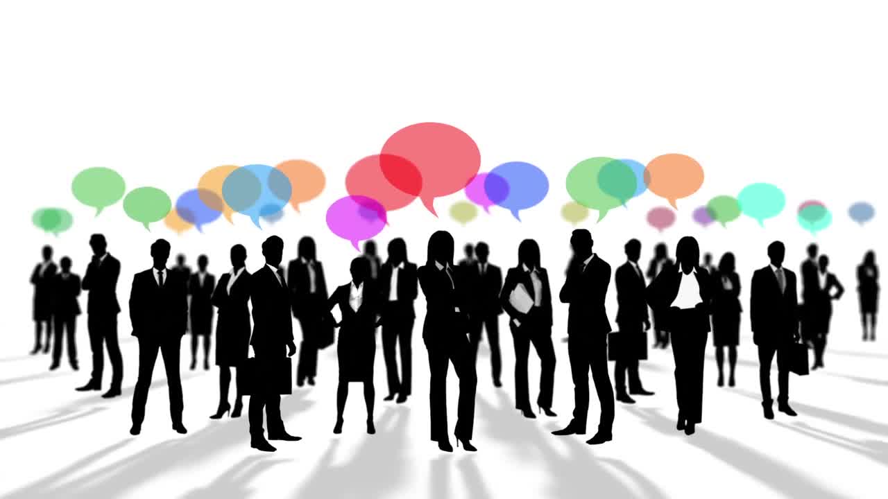 사업가들의 검은 실루