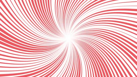 loopable rotating coral spirals on white background