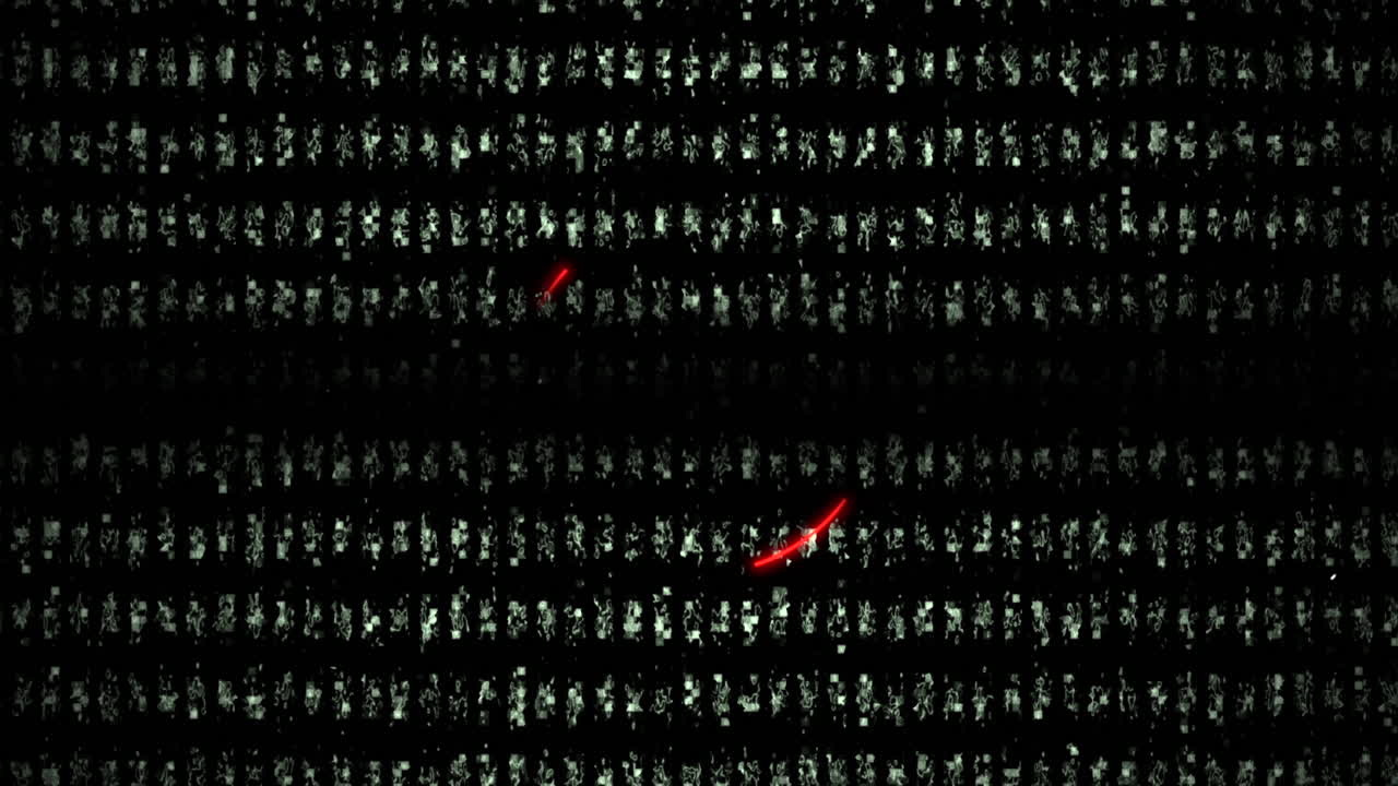 pantalla digital con círculos y elementos