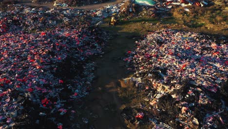 Aerial-ascending-from-refugee-lifejacket-graveyard-Lesvos