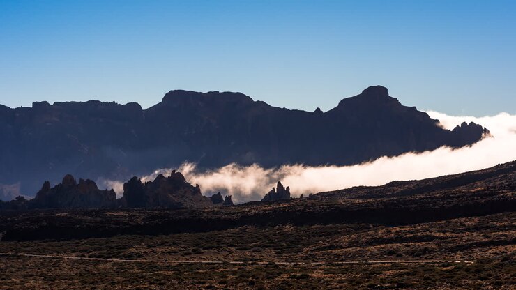Dintorni e panorami paesaggistici del vulcano Teide a Tenerife, Isole Canarie