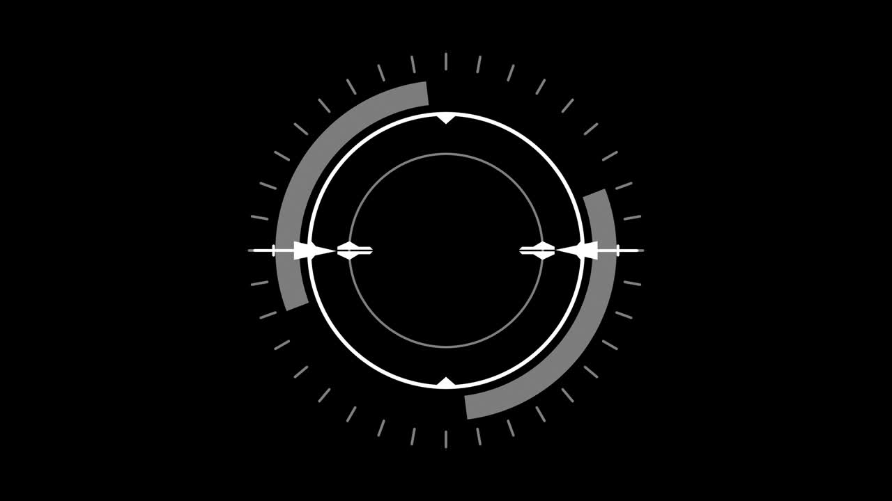 interfaz de usuario del círculo de hud.