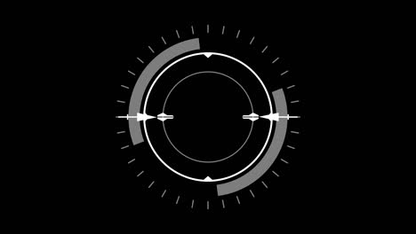 interfaz de usuario del círculo de hud.