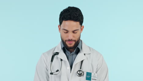 Medical-doctor,-portrait-and-a-man-in-studio