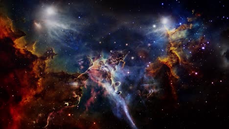 vista de la nebulosa hacia el centro del universo a través de la nebulosa