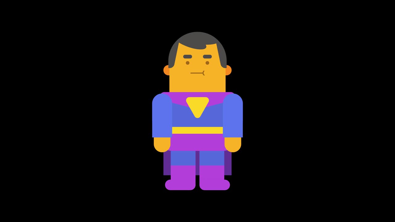 el superhéroe con el letrero de la prohibición.