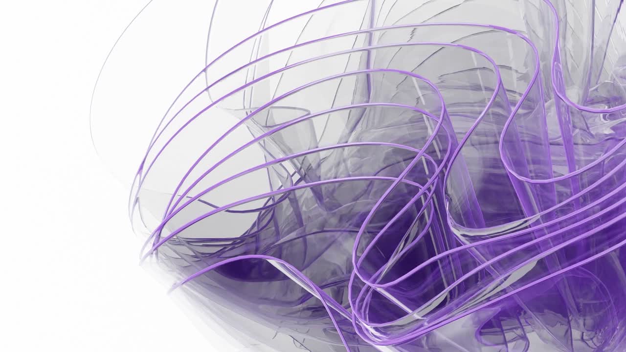 Ethereal Purple Swirls in white background