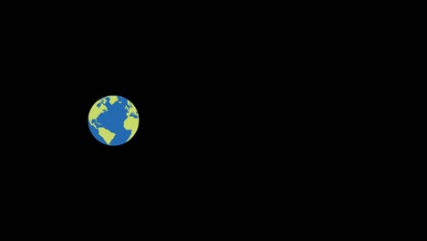 the earth's rotation, flat design