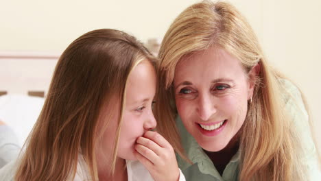 mother and daughter talking together