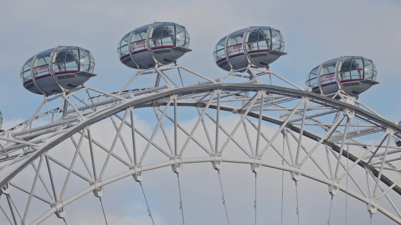 런던 아이와 스카이라인, 런던, 영국