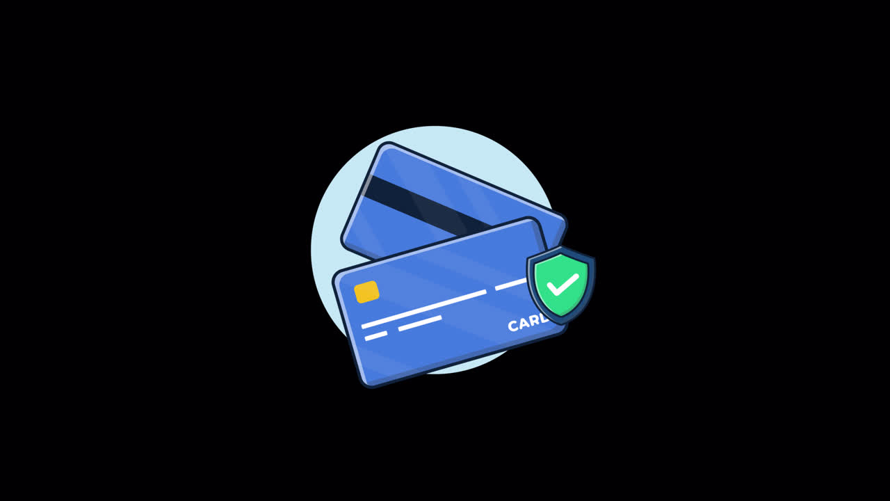 Animated Illustration of Credit Card Security and Protection