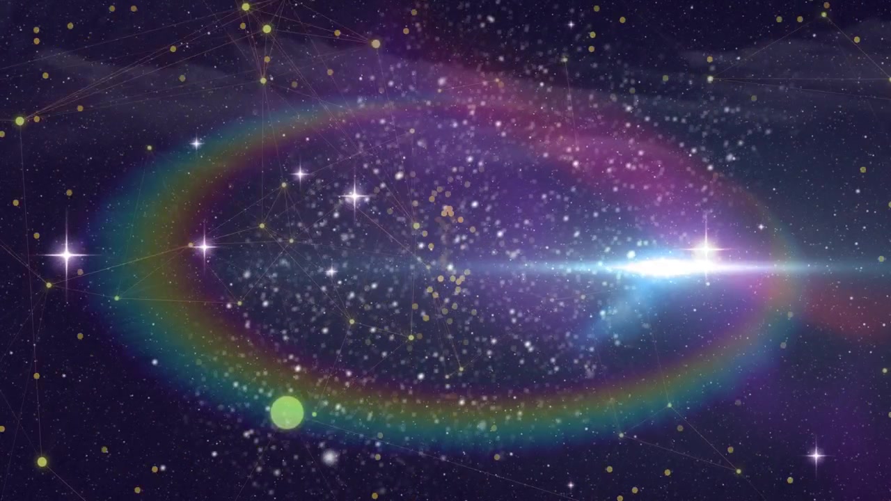 Animation of rotating safe lock with countdown over light trail on black