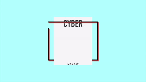 Cyber-Monday-text-in-frame-on-blue-modern-gradient