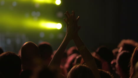 Woman-applauding-among-the-crowd