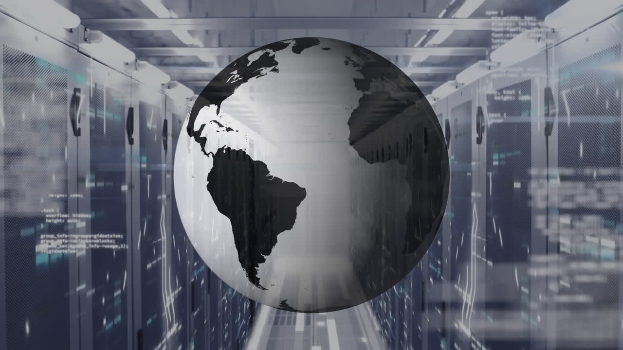 Animation of globe spinning