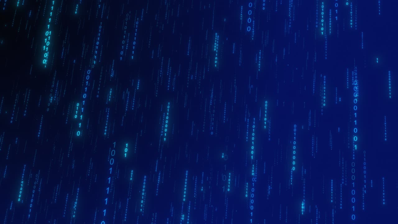 Binary Code Rain
