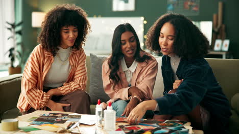 friends crafting together