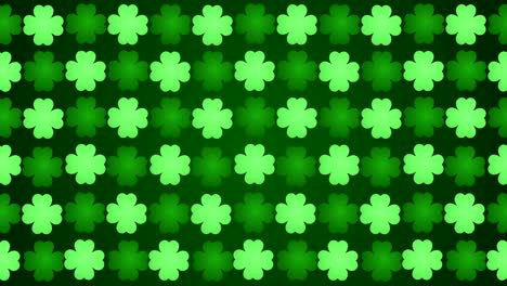 four leafed clover saint patrick day irish holiday seamless loop motion background