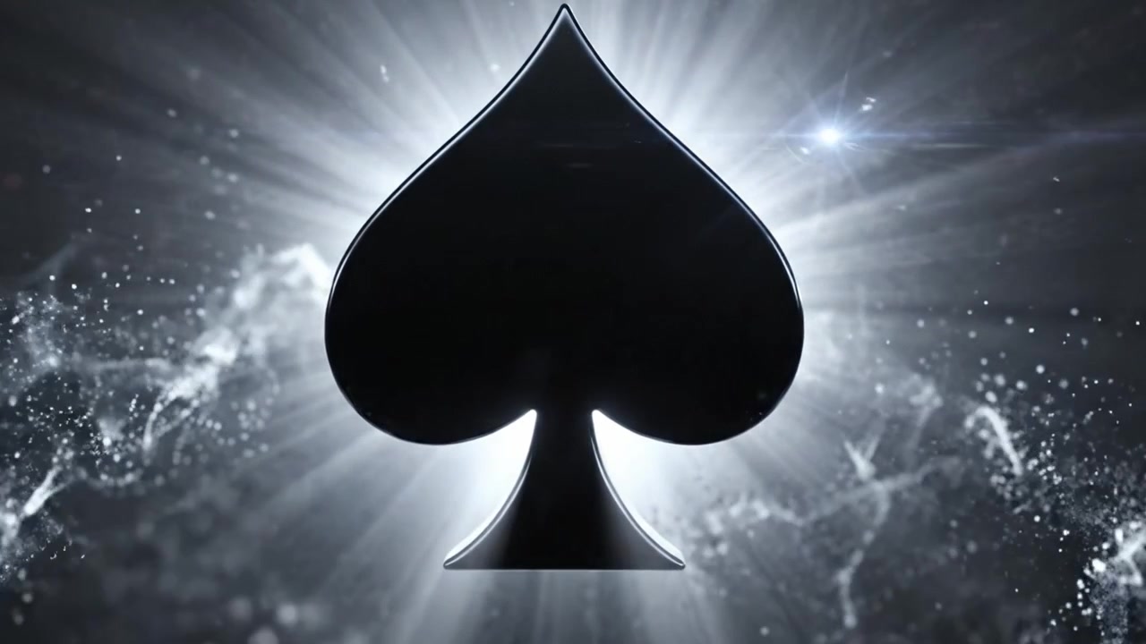 Illuminated Ace of Spades: A Stunning Visual Journey Through the Evolving Energy and Aesthetics of Playing Cards Captured in Two Striking Frames