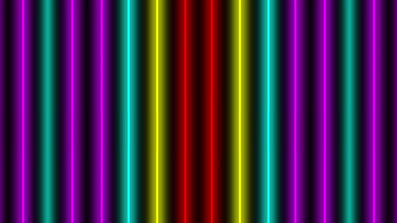 Animação de iluminação de linha neon. Motion graphics