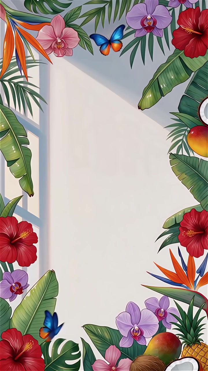 Tropical Summer Background Animation 4K