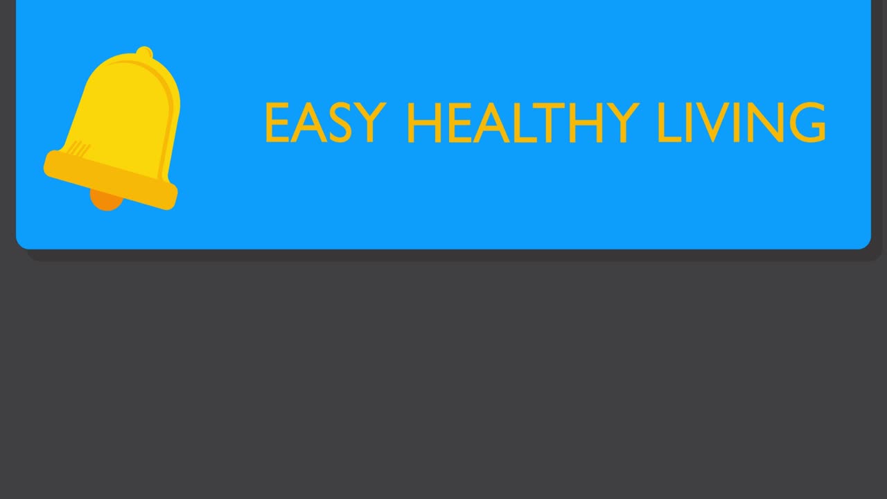 Easy Healthy Living Text on notification bubble from portable information device screen.