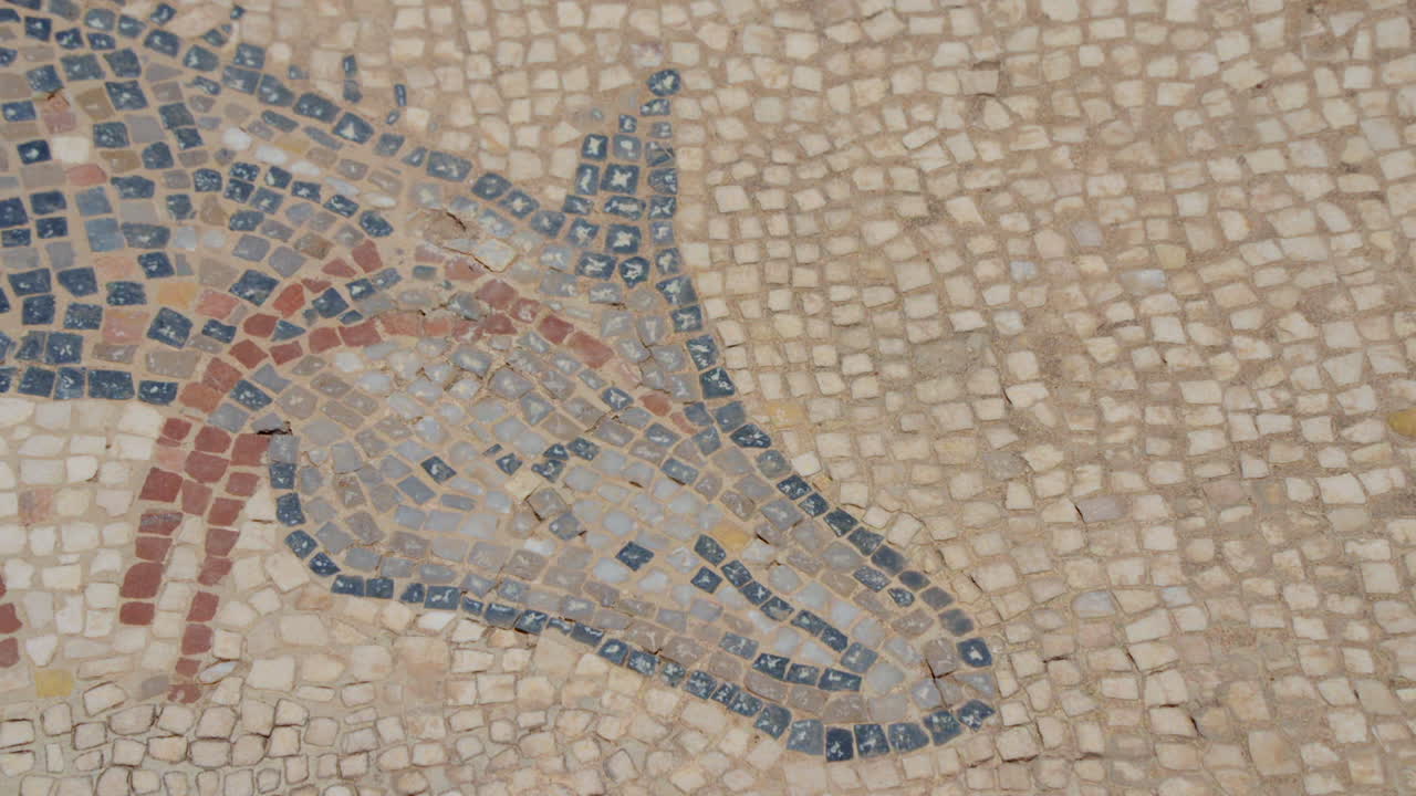 sumérgete en la intrincada belleza del antiguo arte de azulejos con un cautivador zoom en las exquisitas ruinas de volubilis en meknes, marruecos
