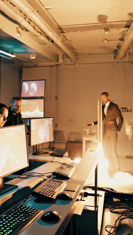 mission control rocket launch