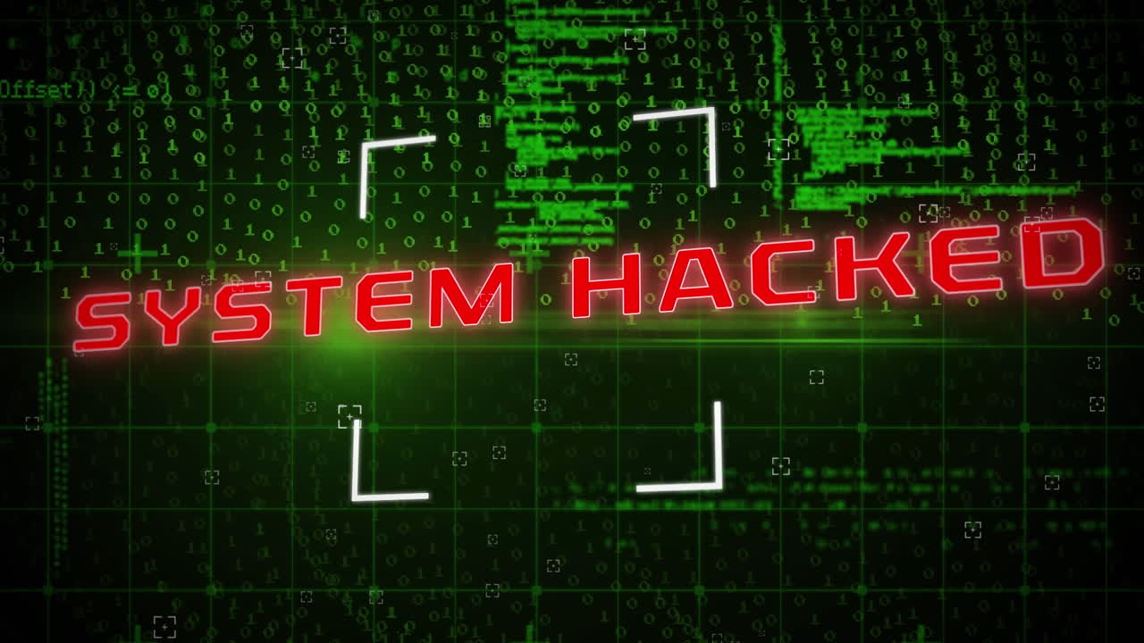 animación de texto y formas hackeadas por el sistema a través del procesamiento de datos