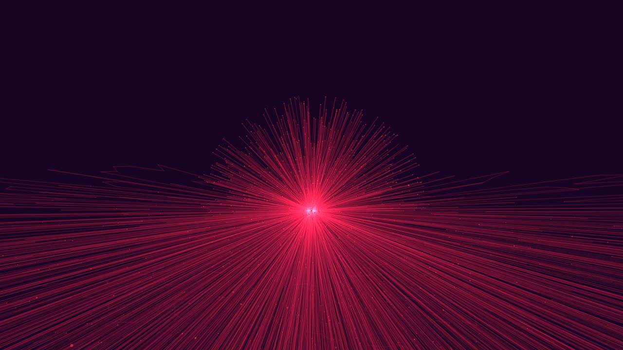 A vibrant red light beam shines against a dark backdrop, symbolizing energy and power. The dynamic contrast creates a striking visual impact