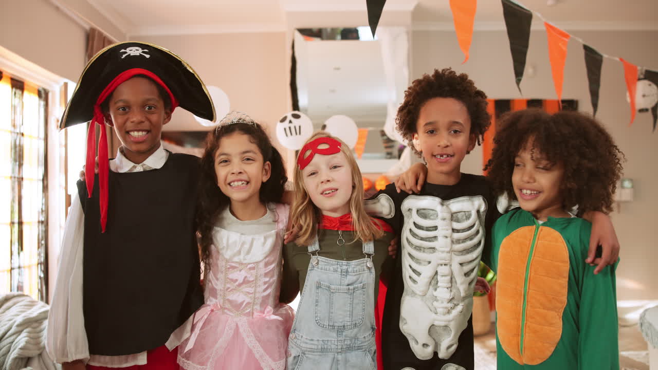 Kids in Halloween Costumes