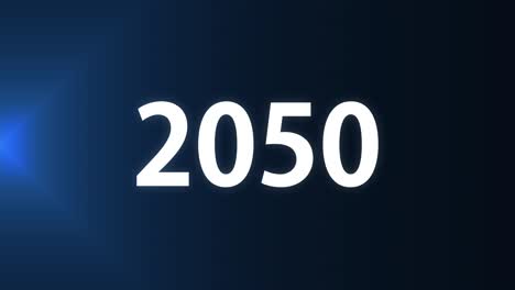 2050 text animation motion graphics