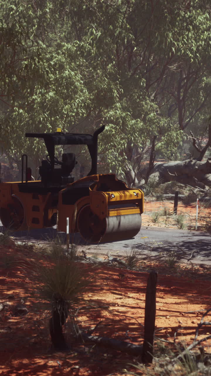 carretera de rodillos en el interior de australia