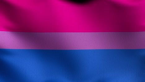 seamless loop 4k vdo. bisexual pride lesbian flag, lgbt, or rainbow flag. pride symbol blowing in the wind isolated. official patriotic abstract design. 3d rendering illustration of waving sign symbol