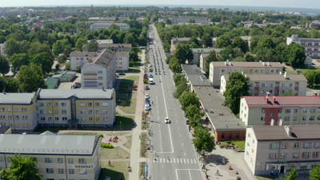 beginning of a motorcycle parade in northern europe