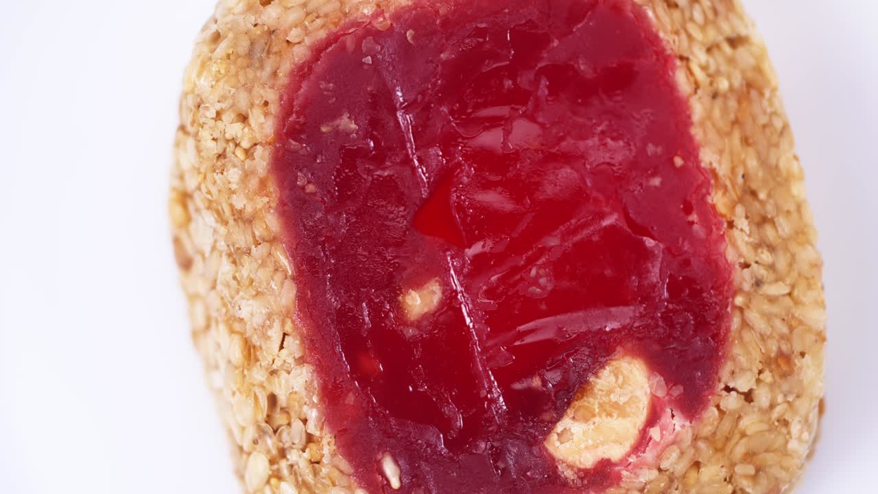 터키의 즐거움, 동양의 과자, 클로즈업, 느린 동작으로 회전