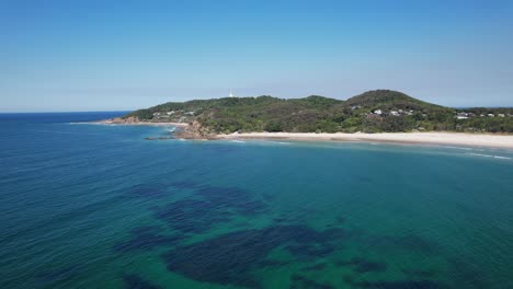 The-Pass-And-Clarkes-Beach-On-Byron-Bay-In-New-South-Wales,-Australia