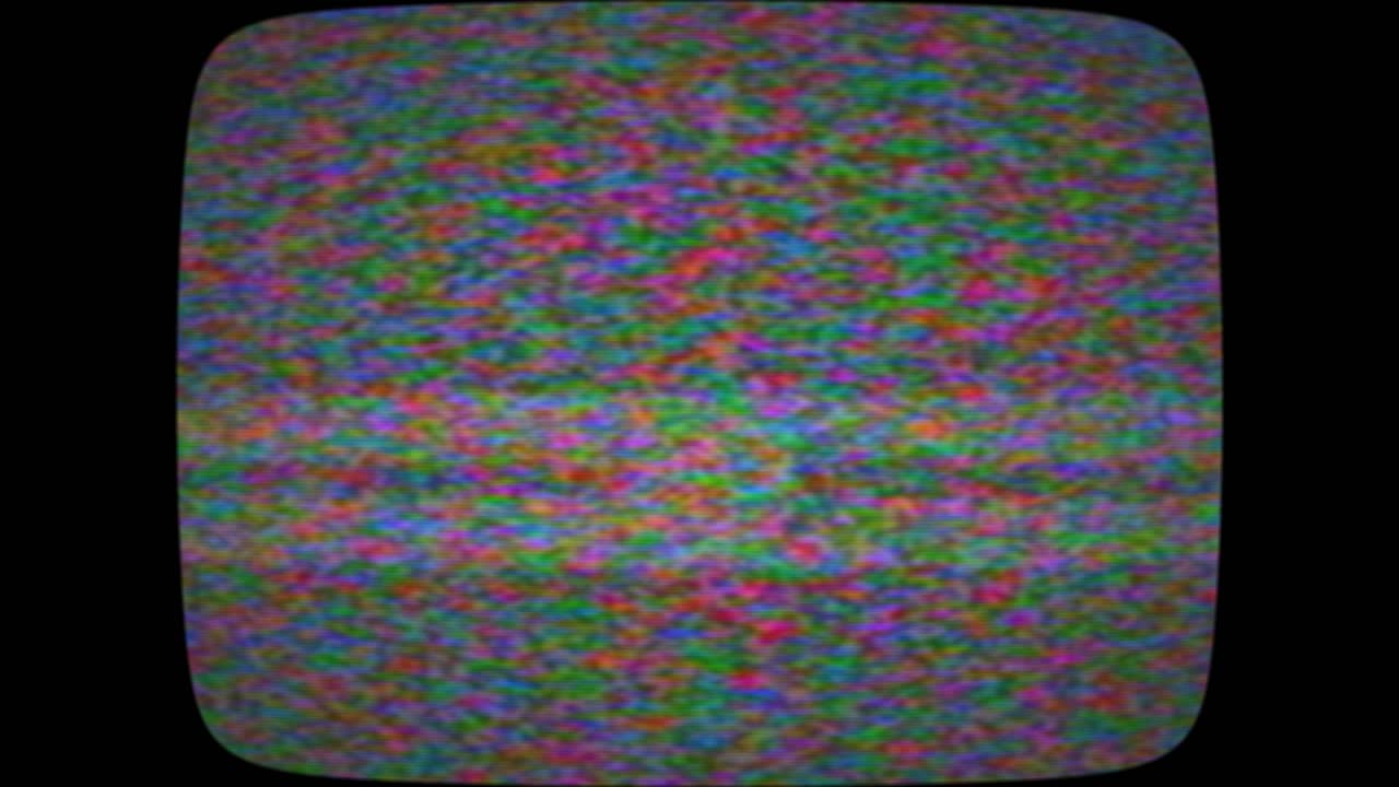 TV and VHS noise black and white glitches real analog vintage signal with bad interference and monitor vintage cover