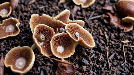 snails on mushrooms: a macro view of forest floor life