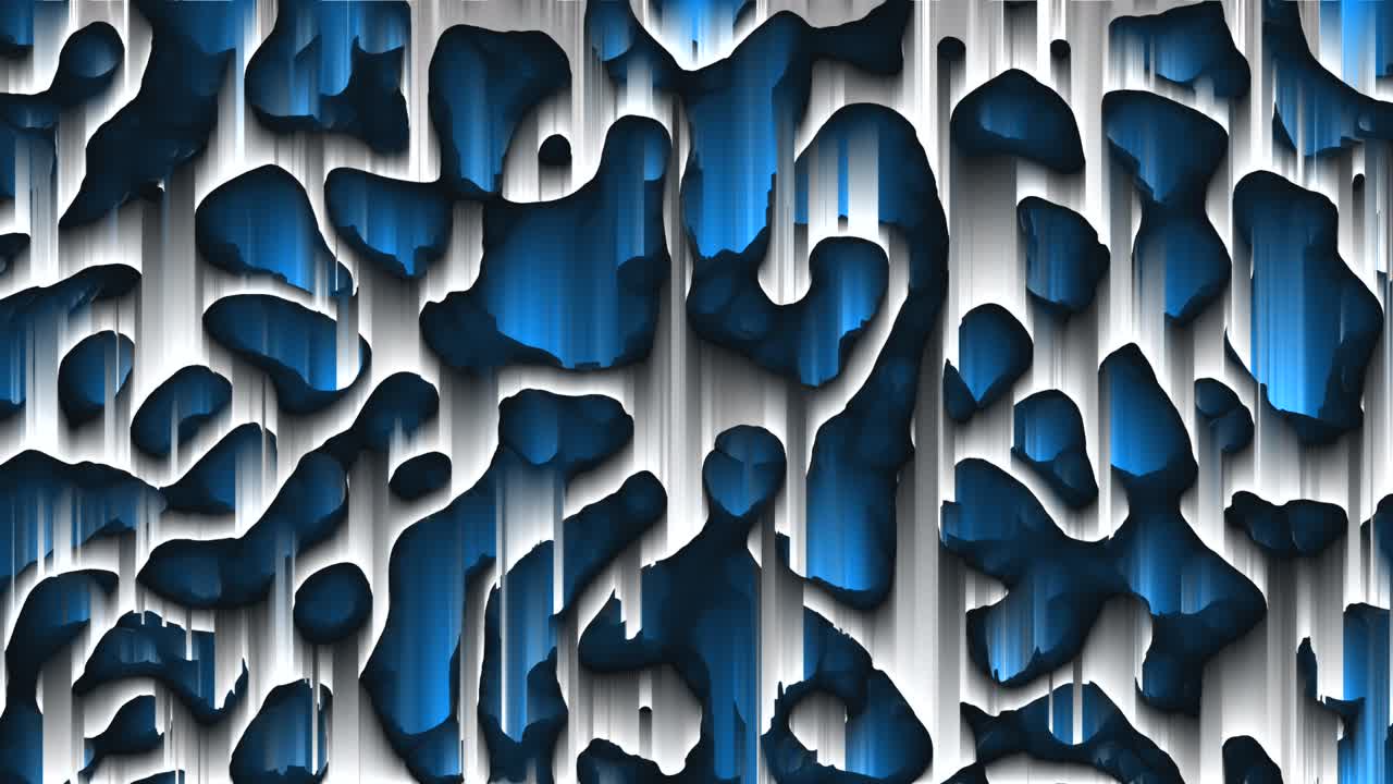 animación dinámica en color holográfico con efecto de clasificación de píxeles