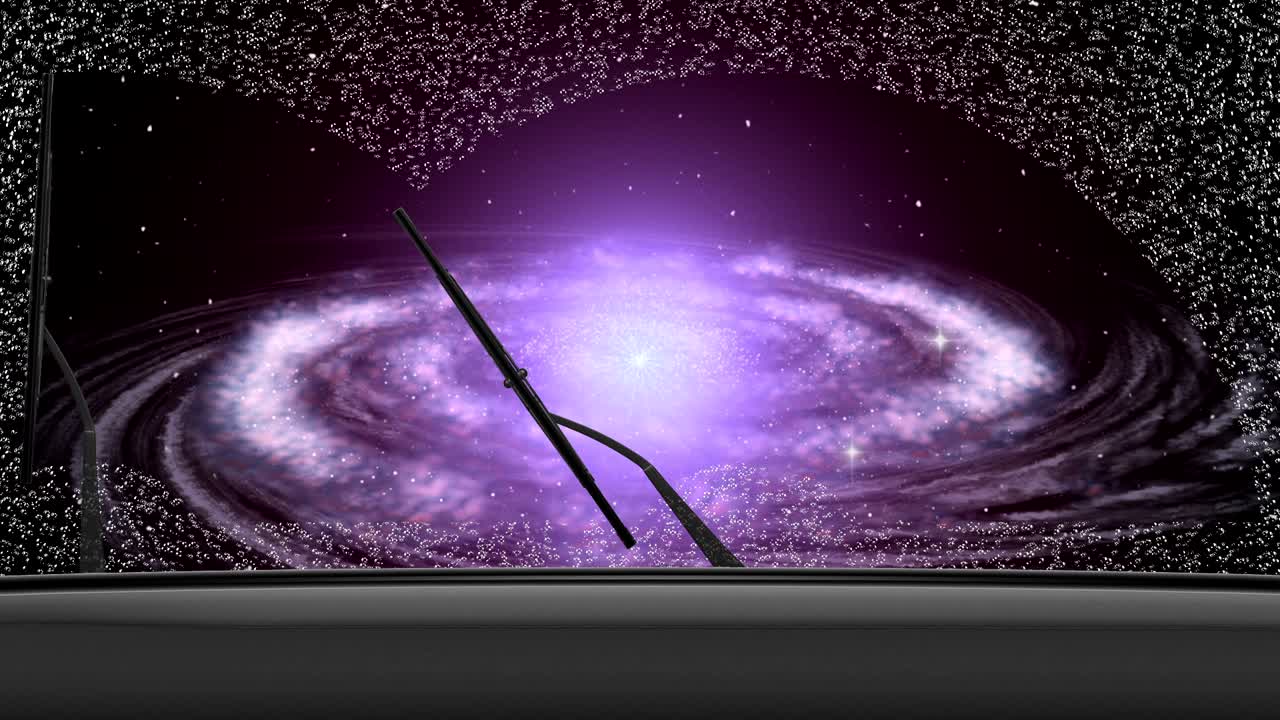 윈드스크린 와이퍼: 은하계의 중심으로의 비행 4k