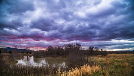 cinemagraph time lapse blue ridge montañas carolina del norte amanecer en asheville