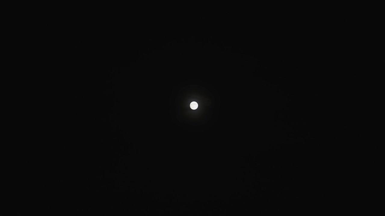 Full Moon in Chicago Night Sky